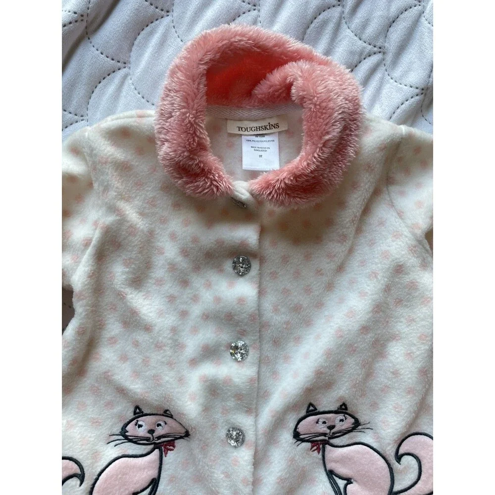 Toughskins Girls 2-Piece Outfit Set  White & Pink  Size 3T